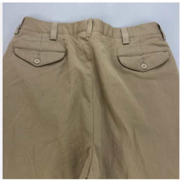 Vintage Ralph Lauren RRL Pants Trousers Mens 32x34 Tan Khaki Chino Button Fly - Picture 11 of 13